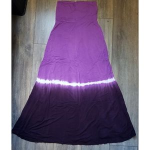 OM Yoga Tie-Dye Ombre Maxi Skirt